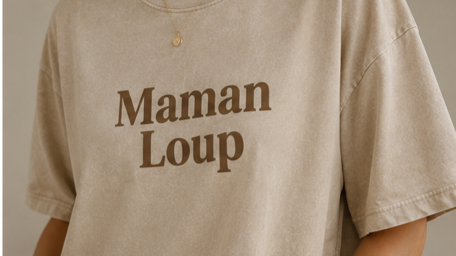 T-shirt Maman Loup